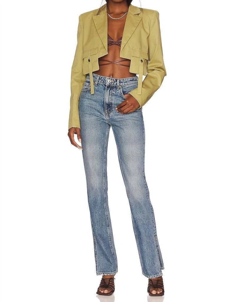 GRLFRND Grlfrnd - HARLOW HIGH RISE SLIM BOOT JEAN WITH SLIT 4