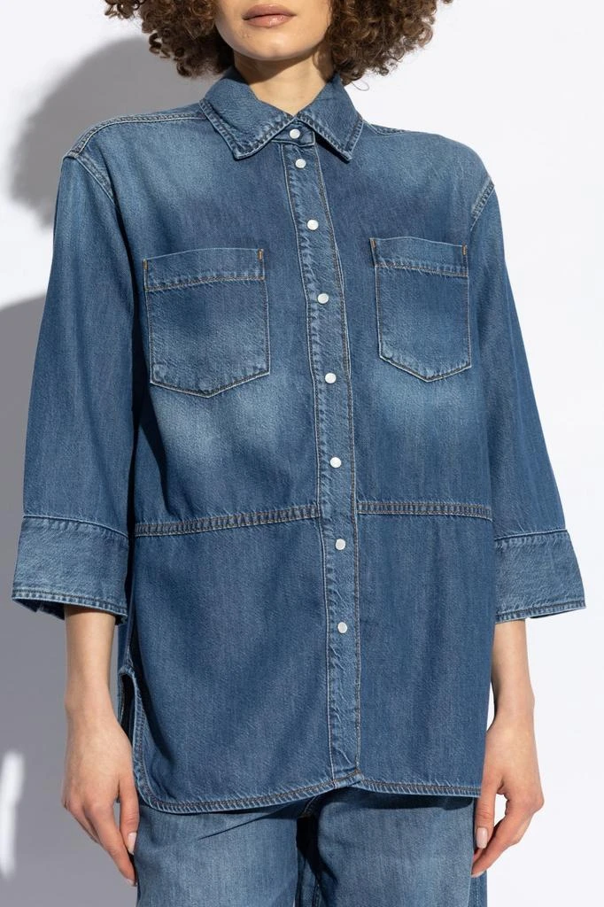 Ganni Ganni Short-Sleeved Denim Shirt 3