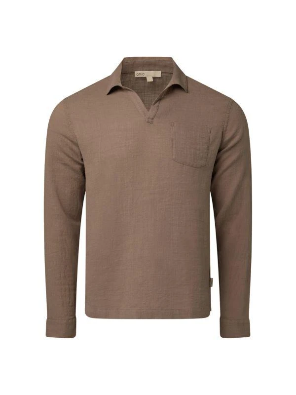 Onia ​Cotton-Linen Gauze Popover Shirt 5