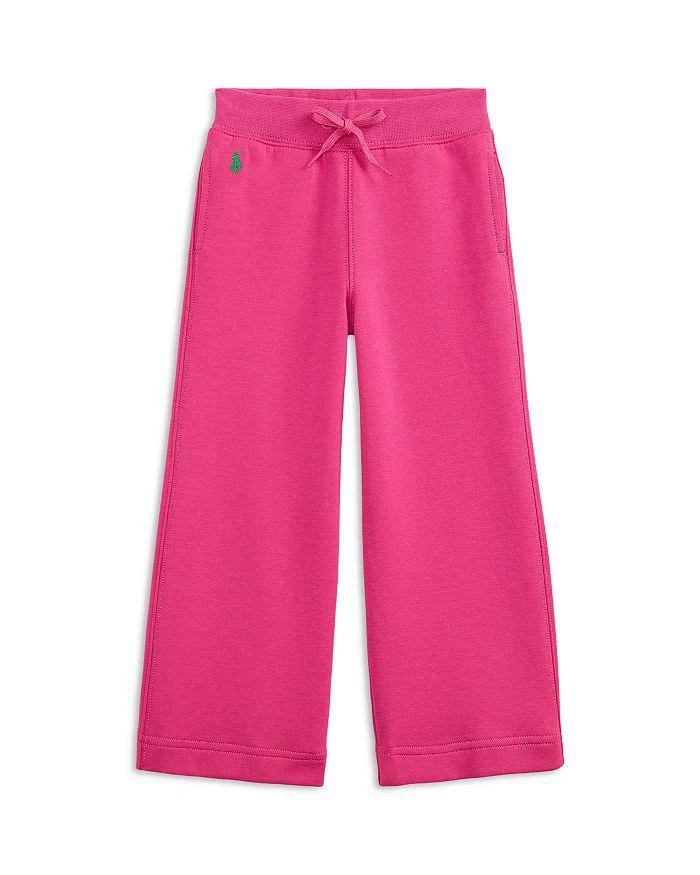 Ralph Lauren Girls' Wide Leg Double Knit Sweatpants - Little Kid