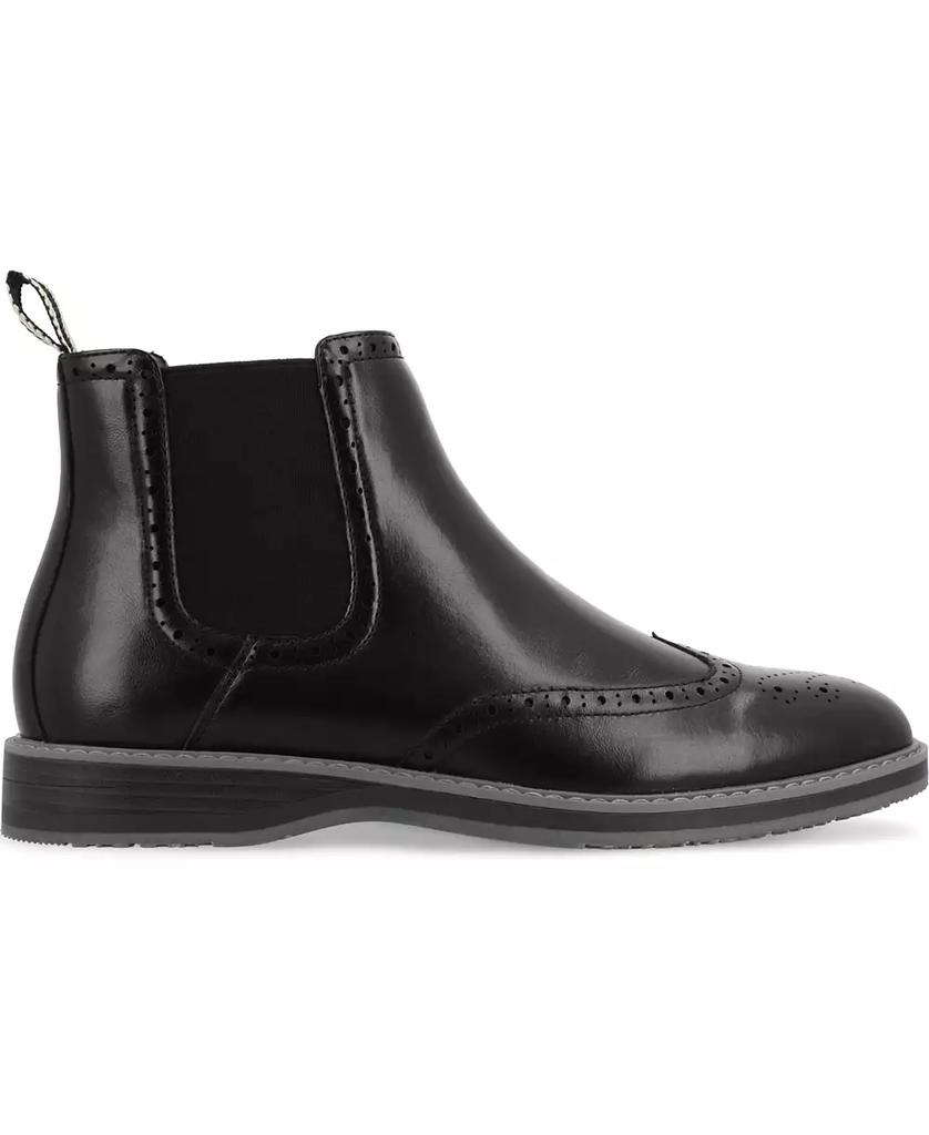 Vance Co. Men's Thorpe Tru Comfort Foam Wingtip Slip-On Chelsea Boots