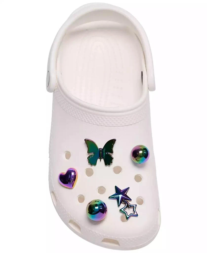 Crocs Jibbitz Iridescent Meta Charms 5-Pack from Finish Line
