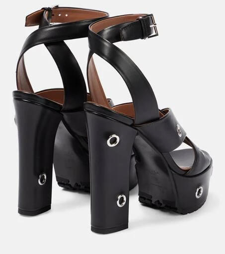 Alaïa Eyelet-embellished leather sandals 3