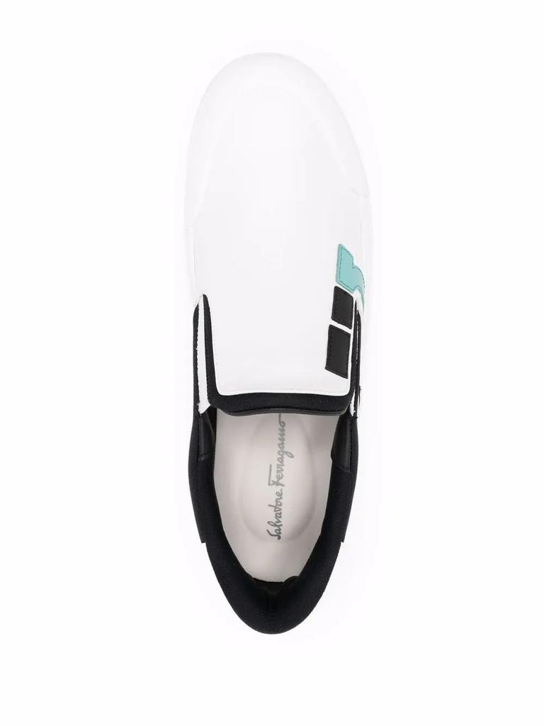 Salvatore Ferragamo Ferragamo Gancini Slip-On Sneakers