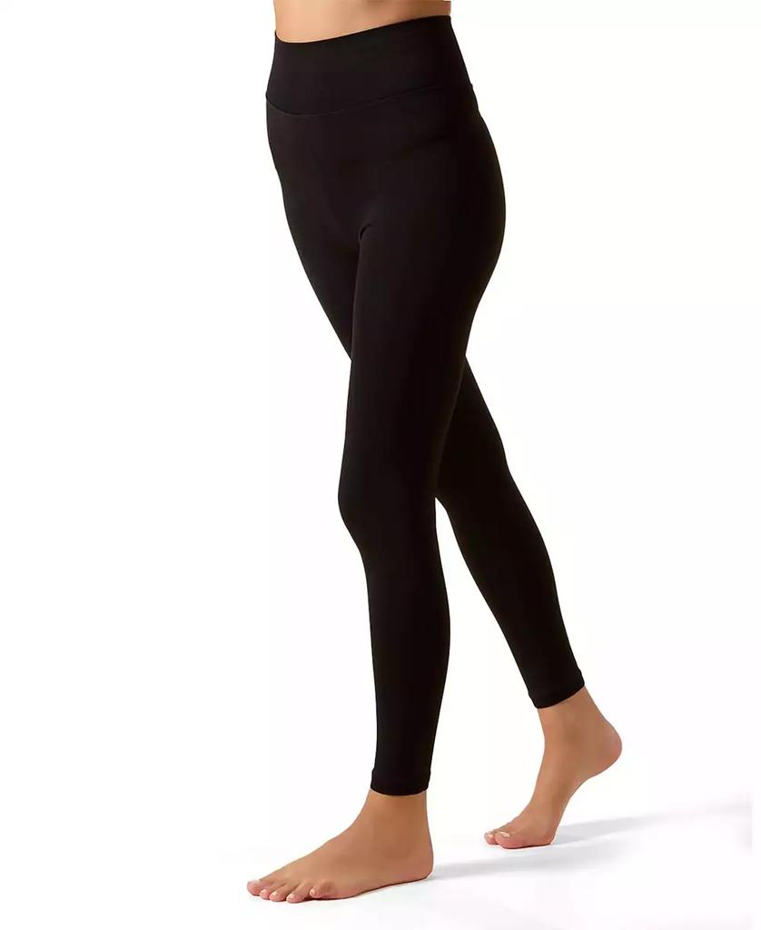 Memoi Women's Opaque Seamless Blackout Track Leggings