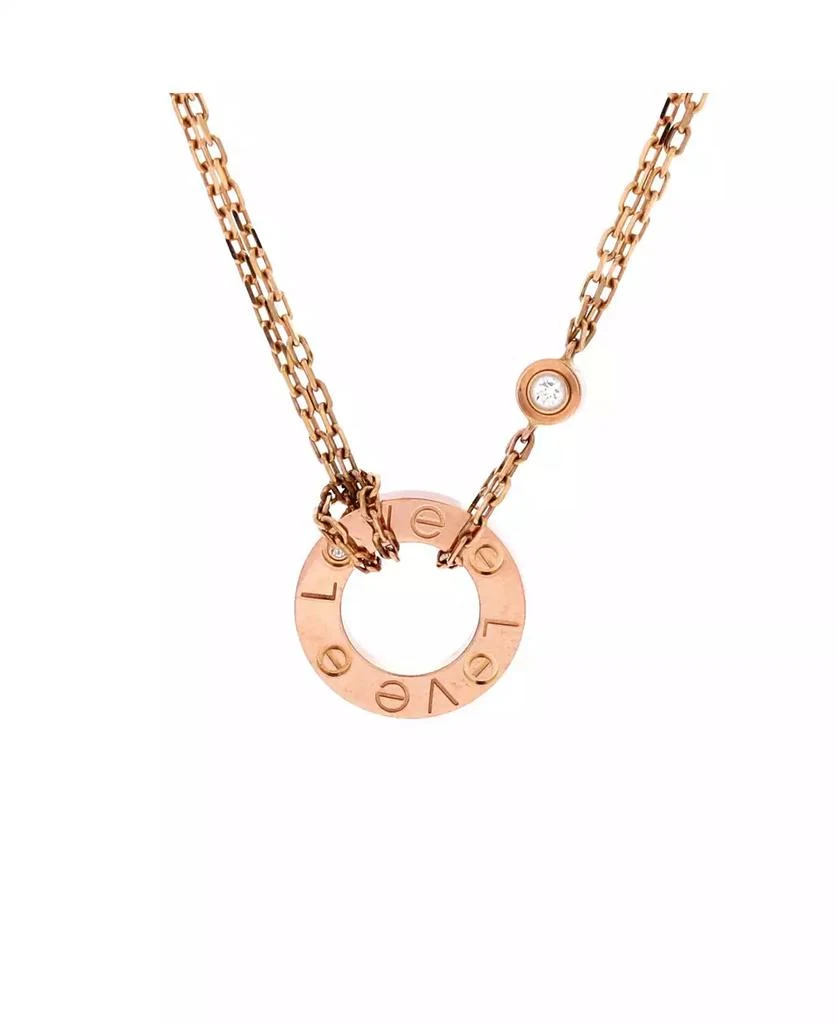 Cartier 2 Diamonds Love Pendant Necklace