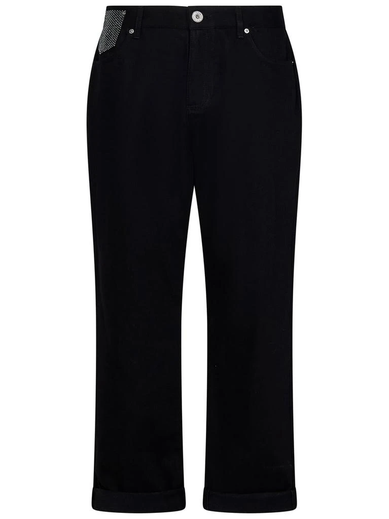 Balmain Balmain Embellished Straight Leg Jeans 1