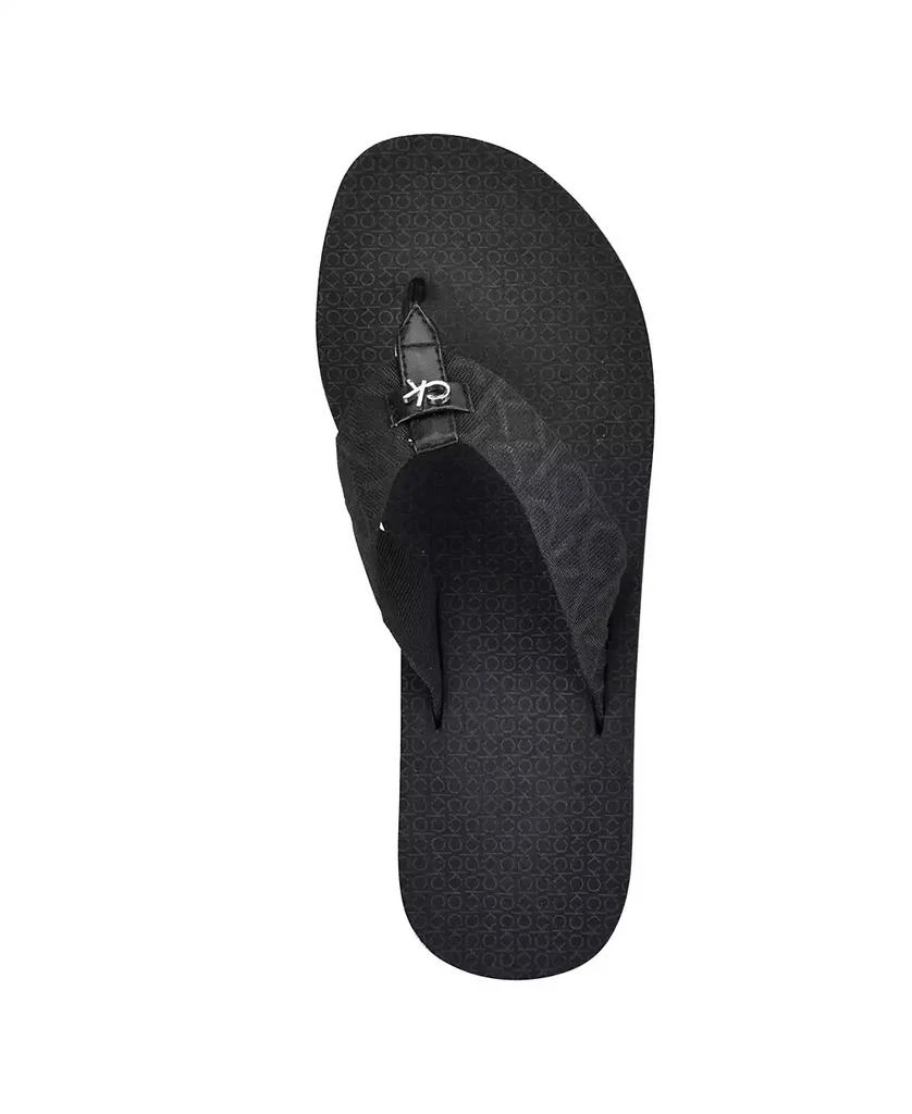 Calvin Klein Women's Meena Logo Platform Flip-Flop Sandals 4