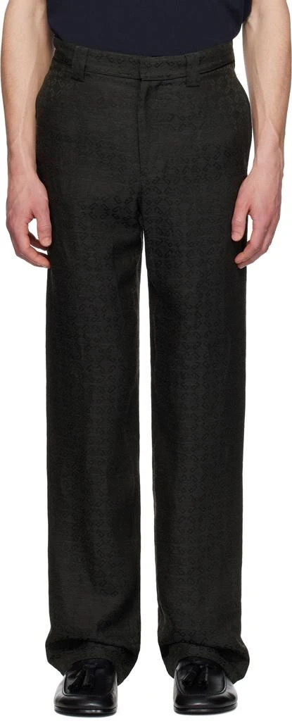 Givenchy Gray Monogram 72 Chino Matching Evening Trousers 1