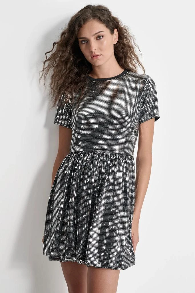 DKNY GEO SEQUIN MINI DRESS 1