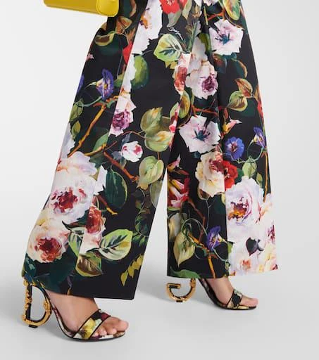 Dolce 
Gabbana Floral cotton-blend wide-leg pants 5