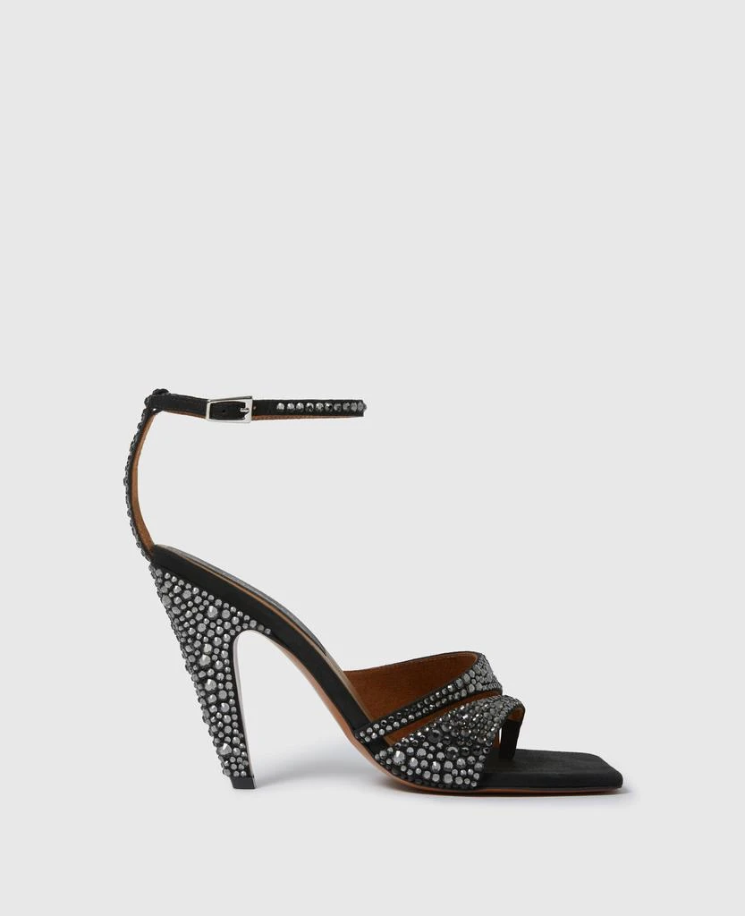 Stella McCartney Stella McCartney - Stella Spur Crystal Hotfix Heeled Pump, Woman, Schwarz, Size: 35h 1