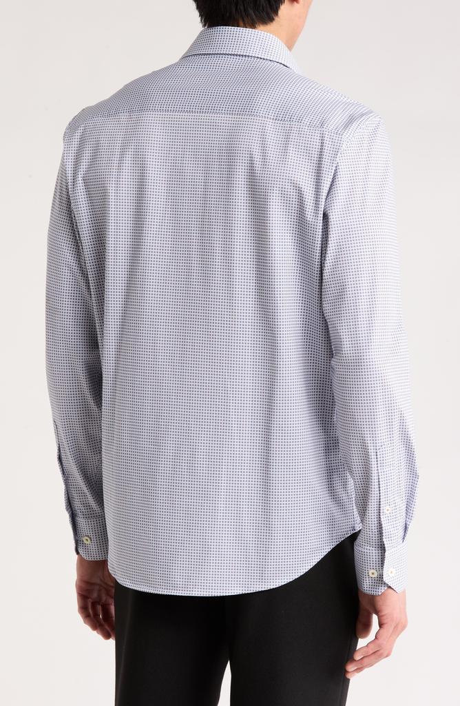 BUGATCHI James Long Sleeve Stretch Cotton Button-Up Shirt