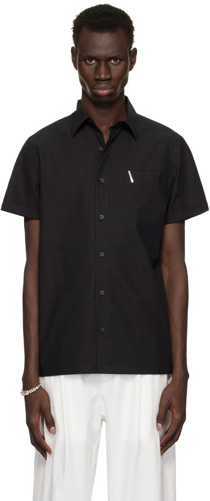 Hyein Seo Black Pin Short Sleeve Shirt