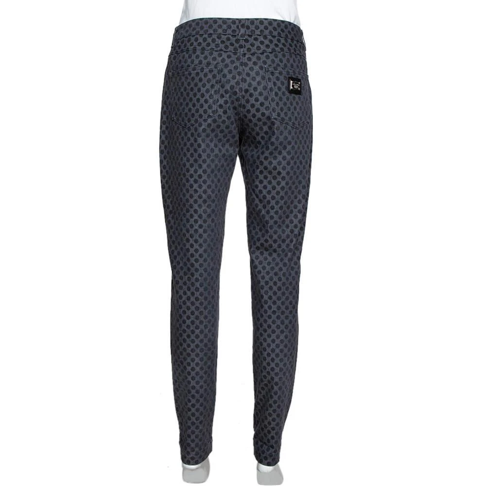 Dolce & Gabbana Dolce & Gabbana Grey Polka Dot Denim Skinny Jeans XS 3