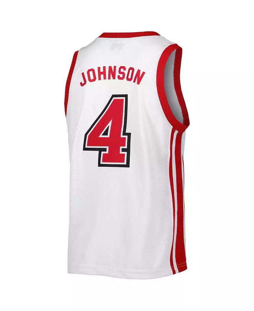 The Original Retro Brand Men's Larry Johnson White UNLV Rebels Alumni Commemorative Replica Basketball Jersey