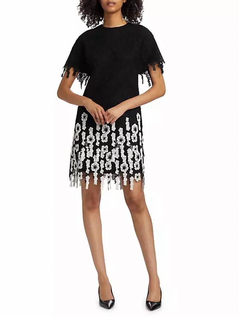 LELA ROSE Lela Rose - Lace Floral Minidress