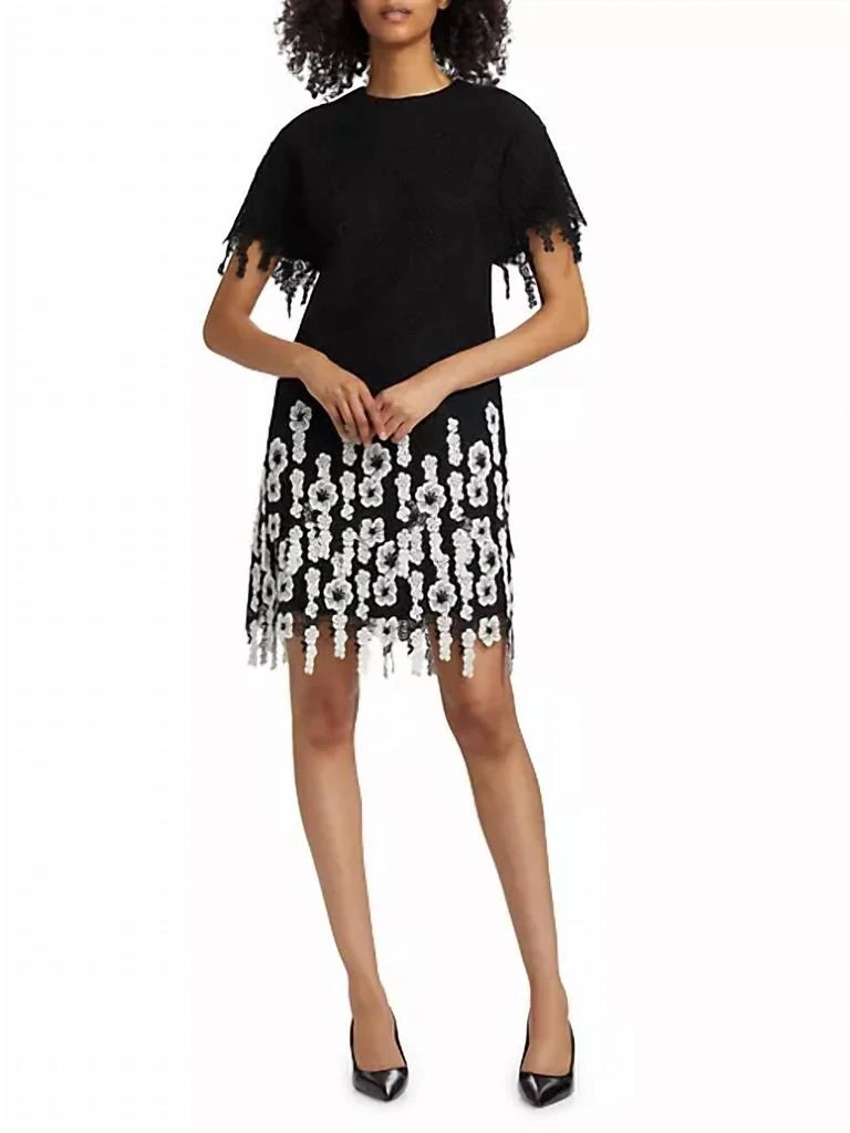 LELA ROSE Lela Rose - Lace Floral Minidress 1
