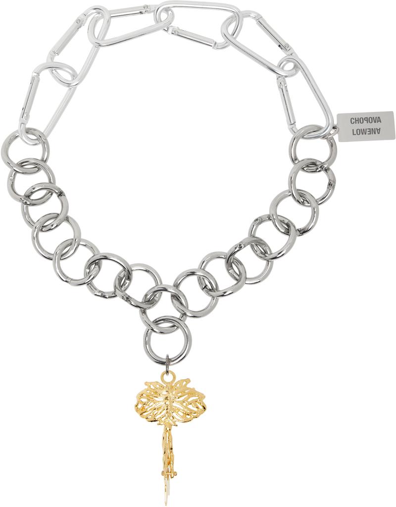CHOPOVA LOWENA Silver Fly Away Necklace