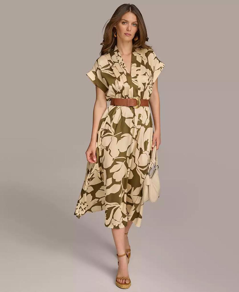 【Donna Karan New York】Polka Dot High-Neck Dress Donna Karan Women's Polka Dot High-Neck Dress - Free