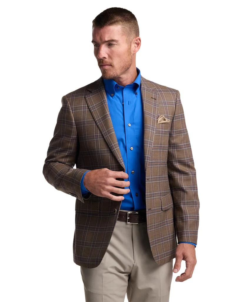 Paul Fredrick Wool Windowpane Single Breasted Notch Lapel Sport Coat 3