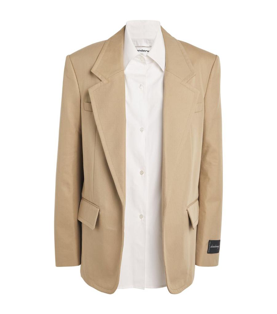 Alexander Wang Cotton-Blend Oversized Blazer