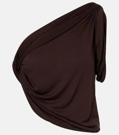 Rick Owens Draped knitted one-shoulder top 1