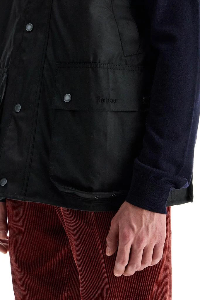 Barbour waxed cotton vest for men 4