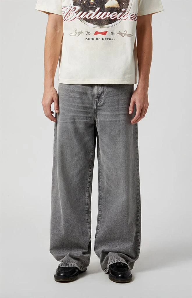 PacSun Gray Extreme Baggy Jeans 1