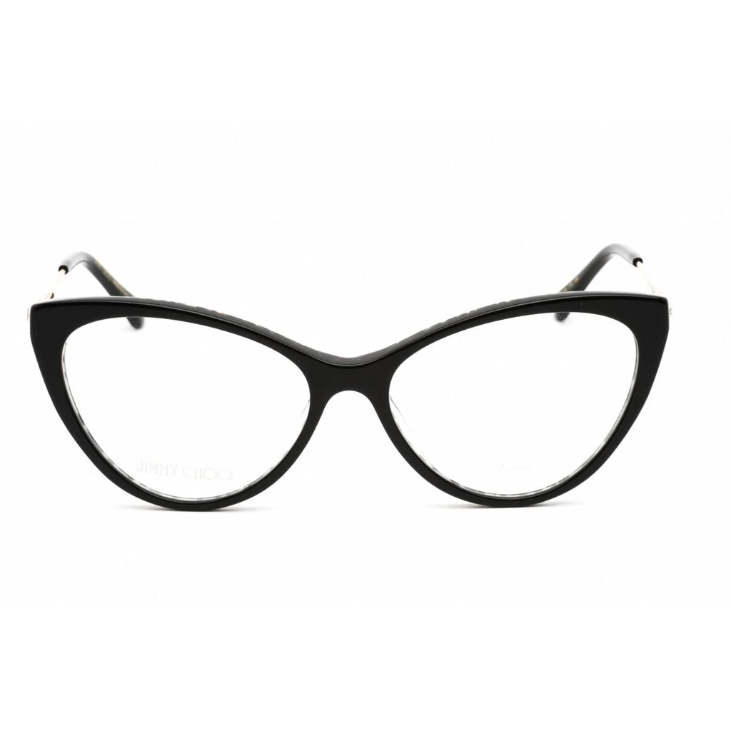 Jimmy Choo Jimmy Choo Women's Eyeglasses - Black Animalier Acetate/Metal Frame | JC359 07T3 00 2