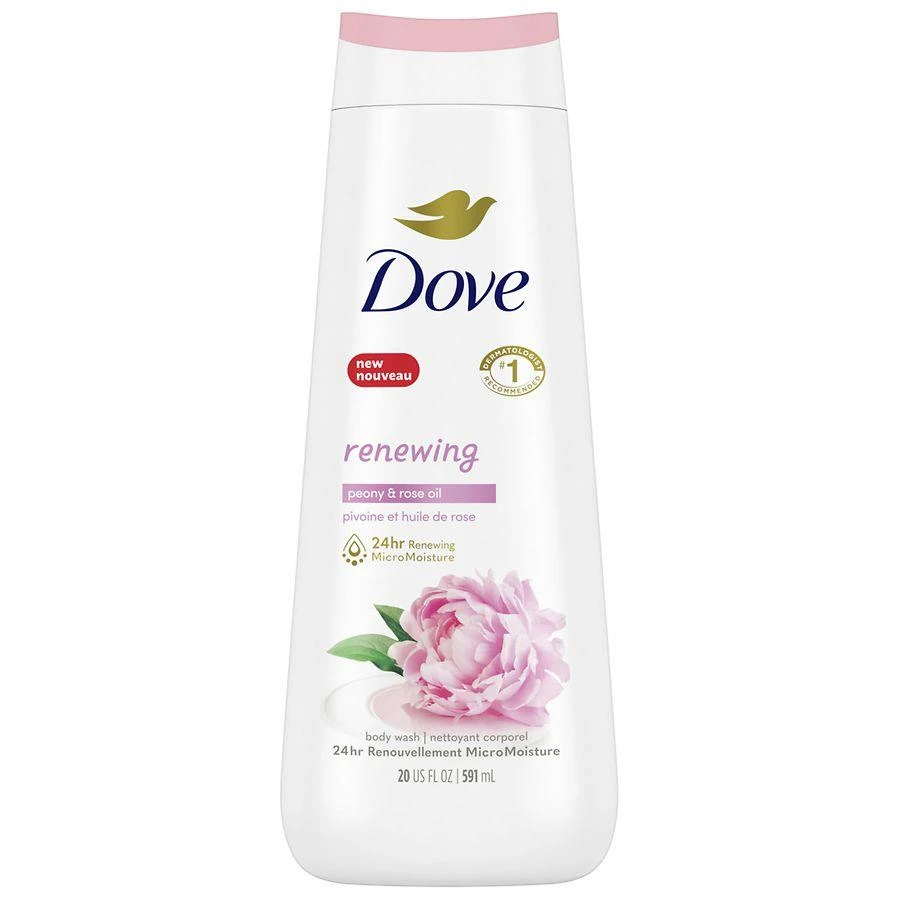 Dove Renewing Body Wash Peony & Rose Oil 1