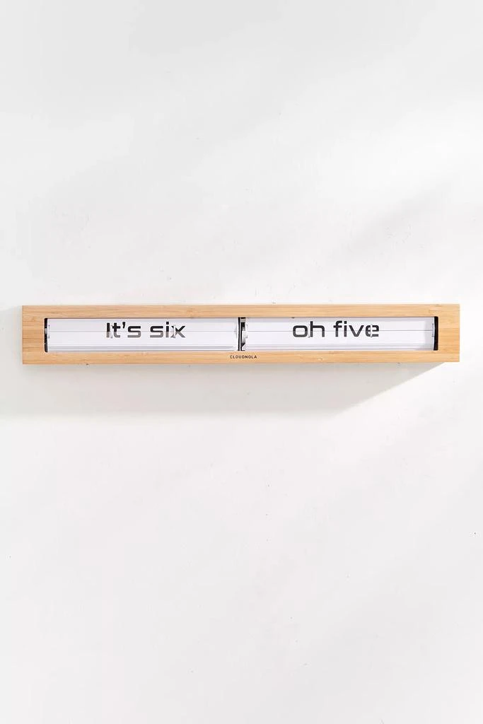 Cloudnola Cloudnola Textime Bamboo Wall Clock 2