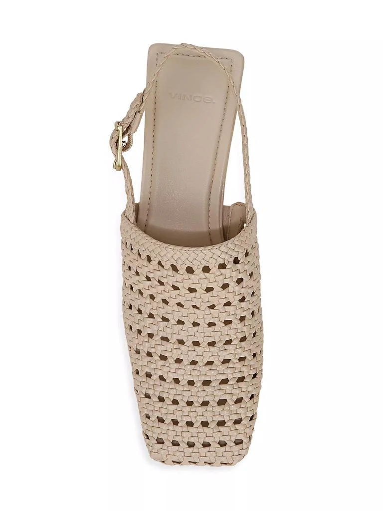 Vince Eris Woven Leather Slingback Pumps 4