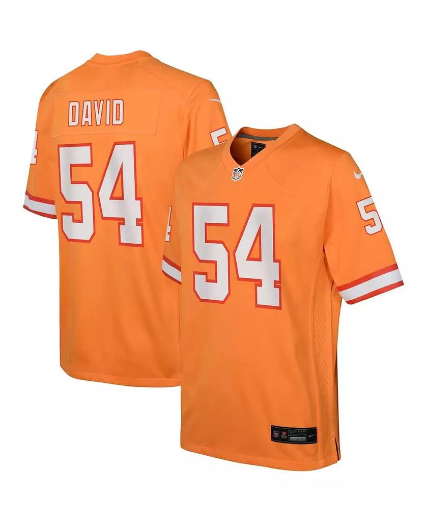 NIKE Big Boys Lavonte David Orange Tampa Bay Buccaneers Game Jersey 1