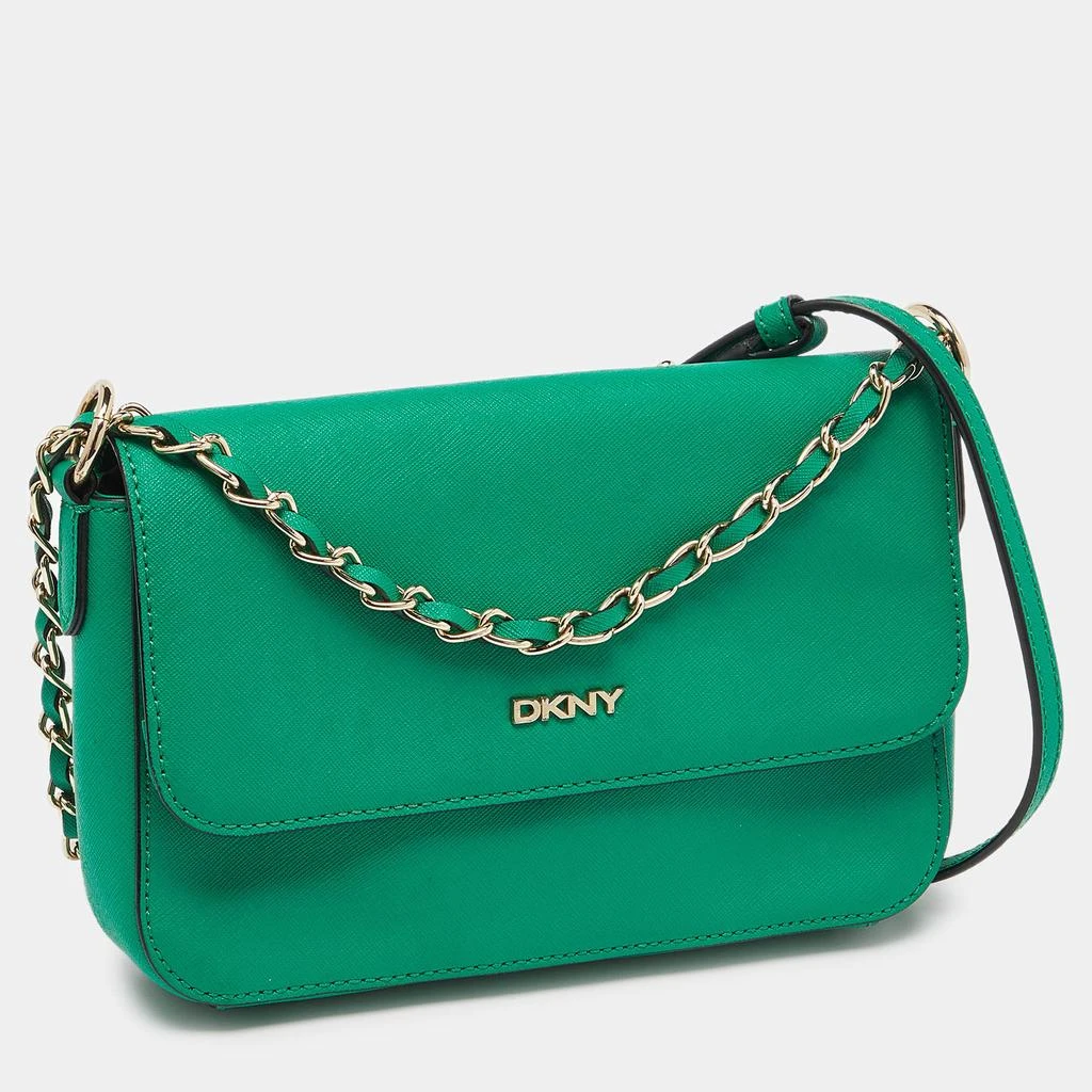 DKNY DKNY Green Leather Bryant Flap Crossbody Bag 3