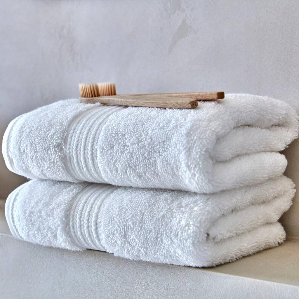 Christy Christy Supreme Super Soft Towel - White - Set of 2