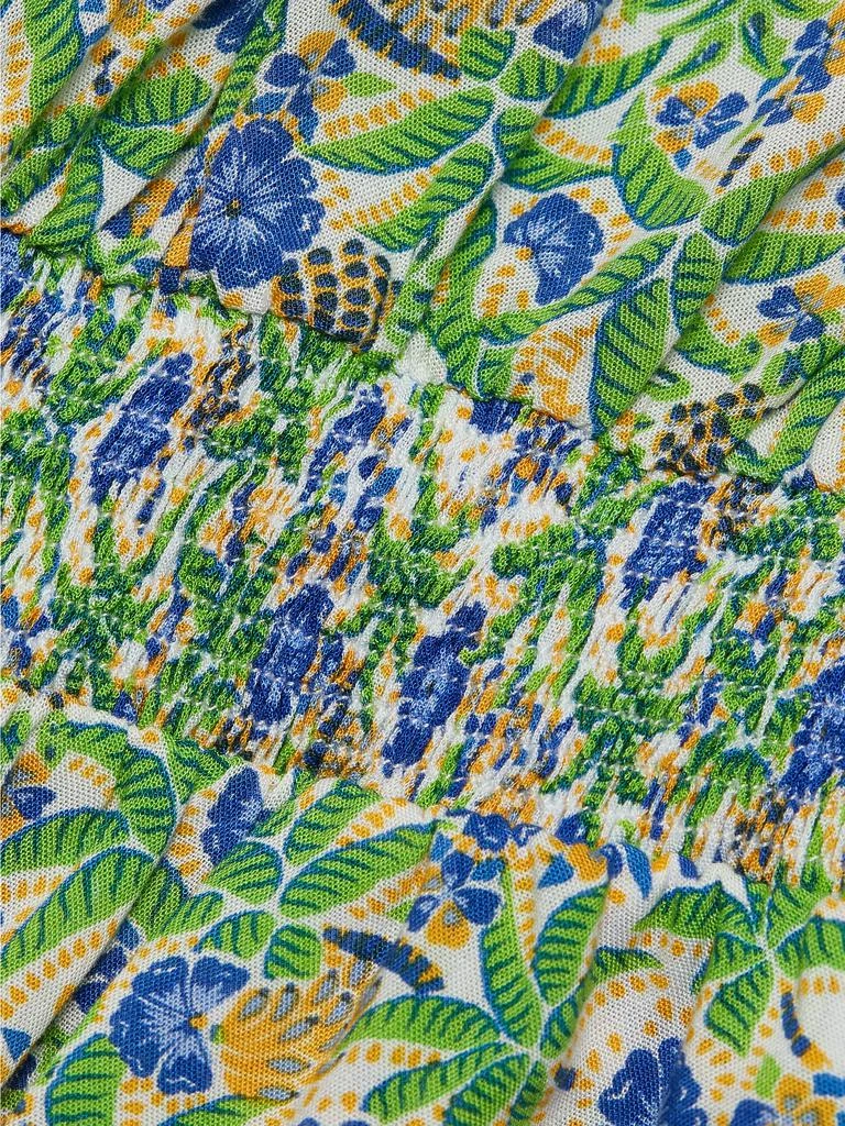 Poupette St Barth Sasha Floral Knit Drawstring Romper 7