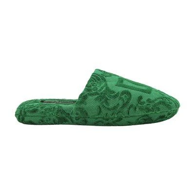 Dolce & Gabbana Jacquard cotton terry slippers 1