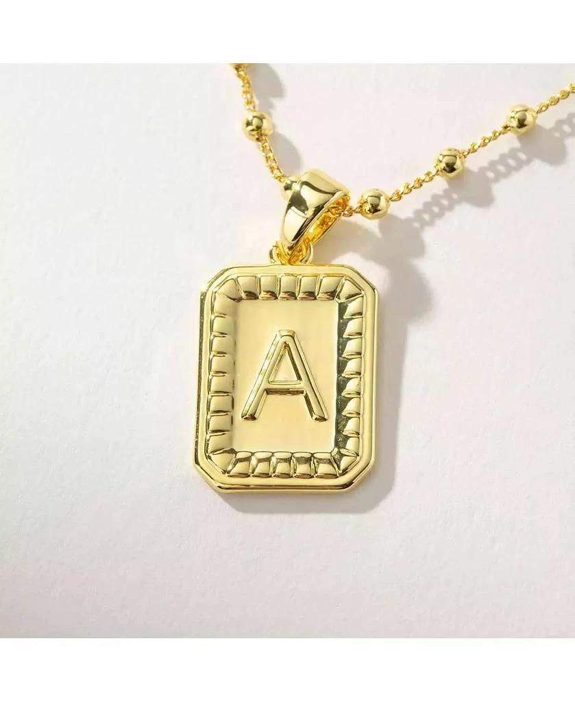 Uncommon James 14k Gold-Plated Sur Initial Necklace