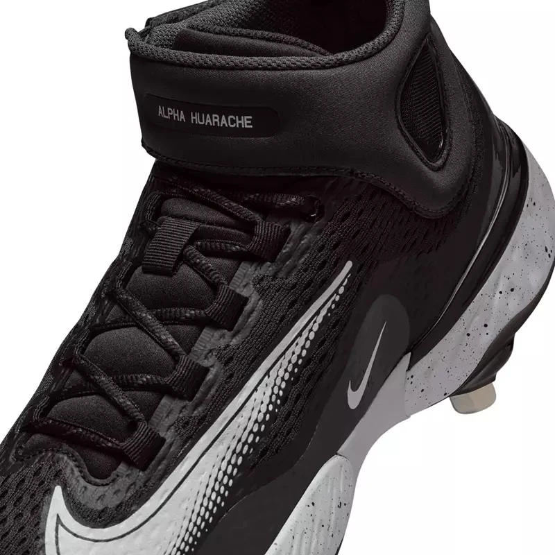 NIKE Nike Men's Alpha Huarache Elite 4 Mid Metal Baseball Cleats 6