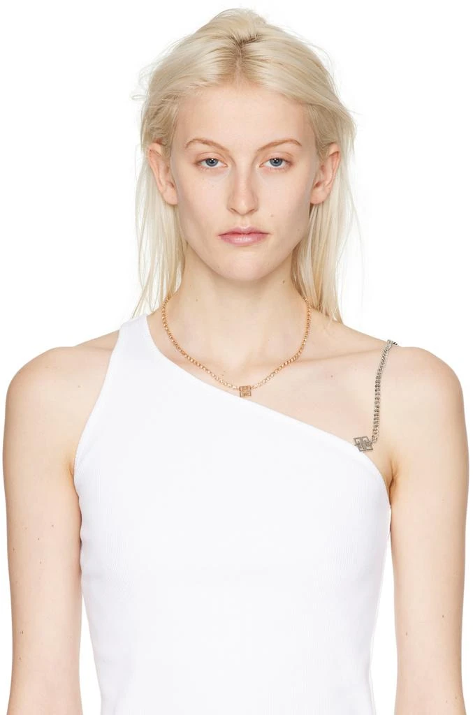 Givenchy Rose Gold 4G Crystal Necklace 2