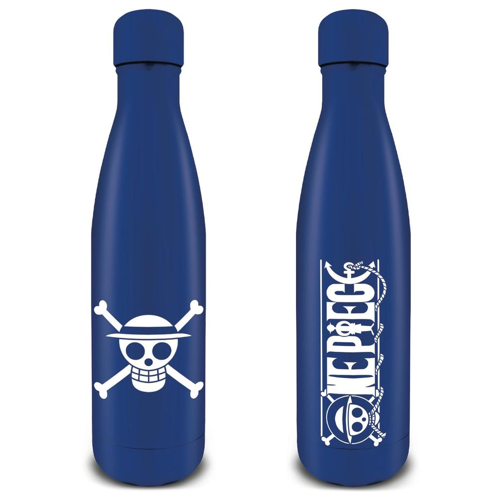 Pyramid One Piece Straw Hat Pirates Emblem Metal Drinks Bottle