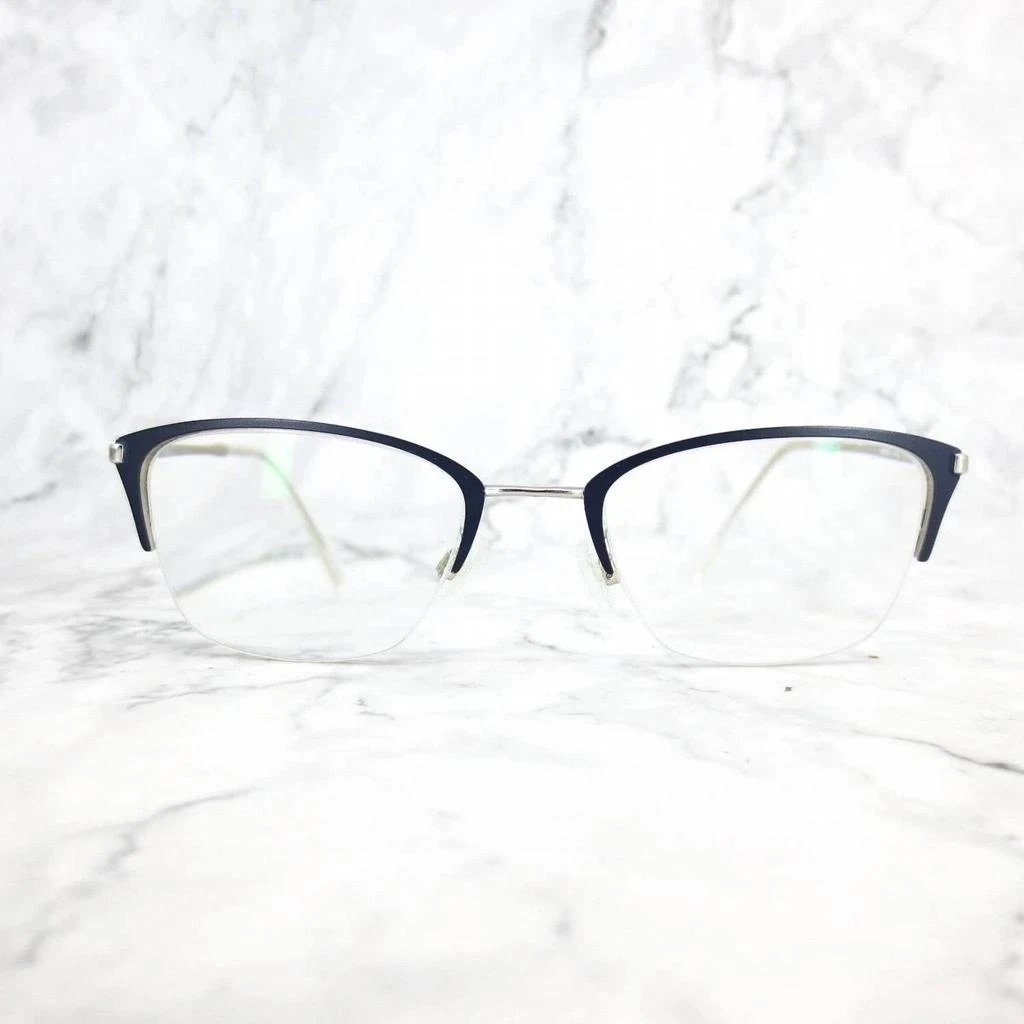 DKNY Women
s Dk1013 Cat Eye Eyeglasses In Blue Silver 2