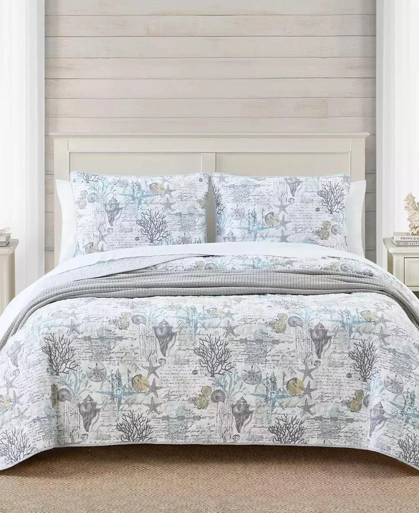 Tommy Bahama Beach Bliss Reversible 2 Piece Quilt Set 1