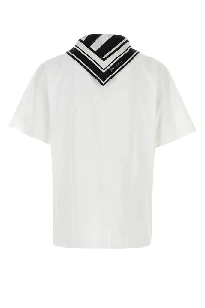 Dolce & Gabbana Dolce & Gabbana Scarf Collar Short-Sleeved Knitted T-Shirt 2