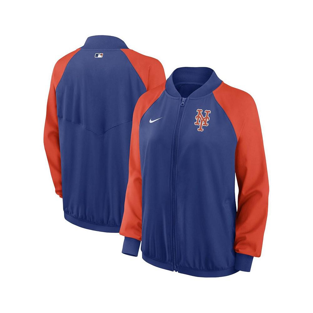 Nike Women's Royal New York Mets Authentic Collection Team Raglan Performance Full-Zip Jacket