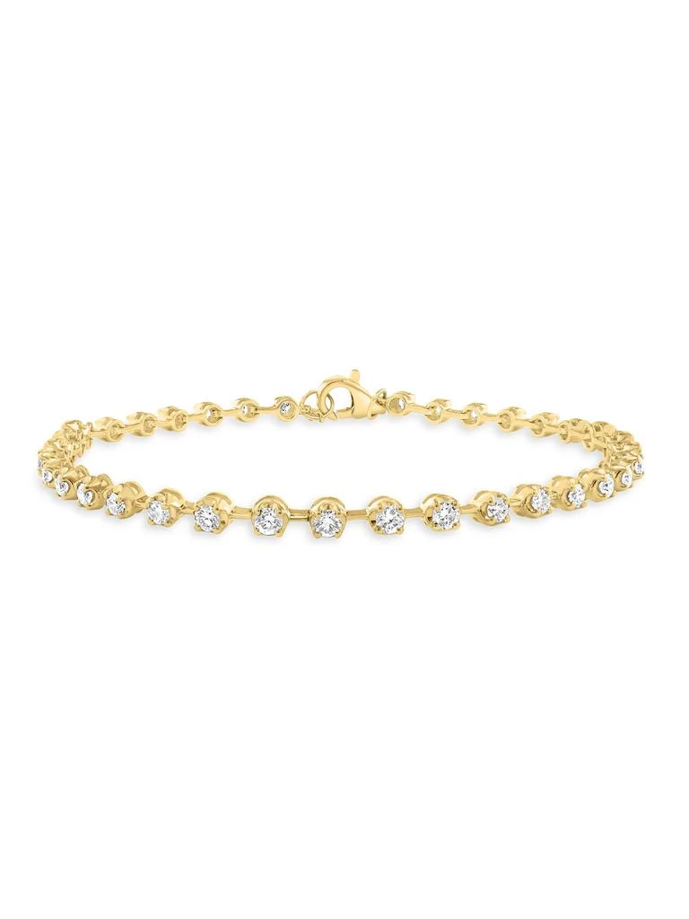 Effy 14K Yellow Gold 
1.42 TCW Diamond Tennis Bracelet