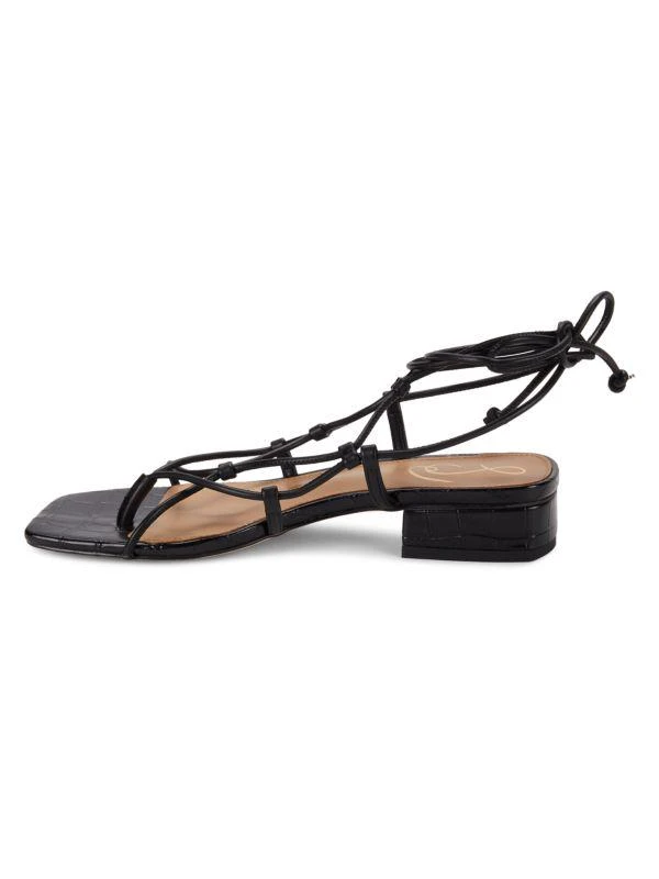 Sam Edelman Daffy Lace Up Block Heel Sandals 4