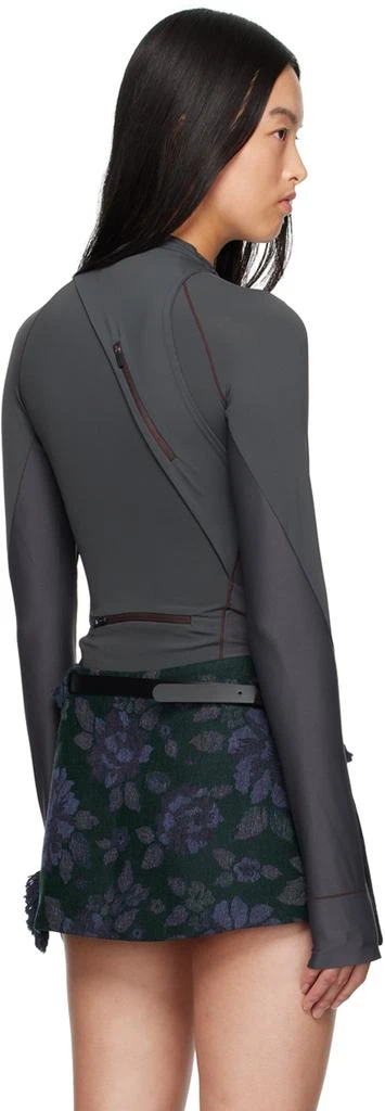 Hyein Seo Gray Track Long Sleeve T-Shirt 3
