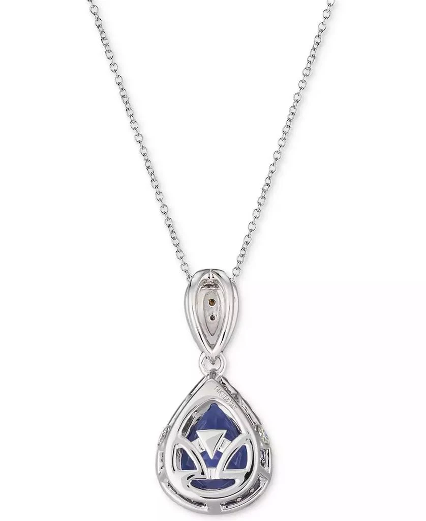 Le Vian Blueberry Tanzanite (2 ct. t.w.) & Diamond (3/8 ct. t.w.) 18" Pendant Necklace in 14k White Gold 3